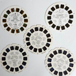 VINTAGE VIEW MASTER Reels Lot of 5 The Flintstones Hanna Barbera 1980